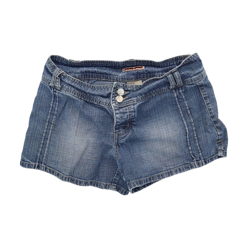 Vintage Y2K JouJou Mid Rise Double Button Denim Cutoff Shorts Jorts Size 11/12